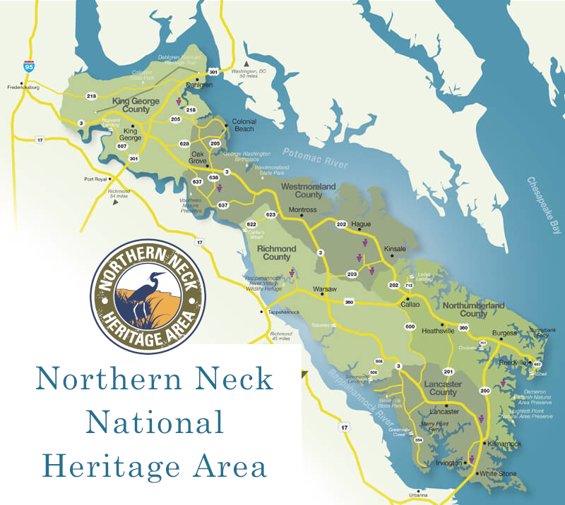 Northern Neck Heritage Area Map
